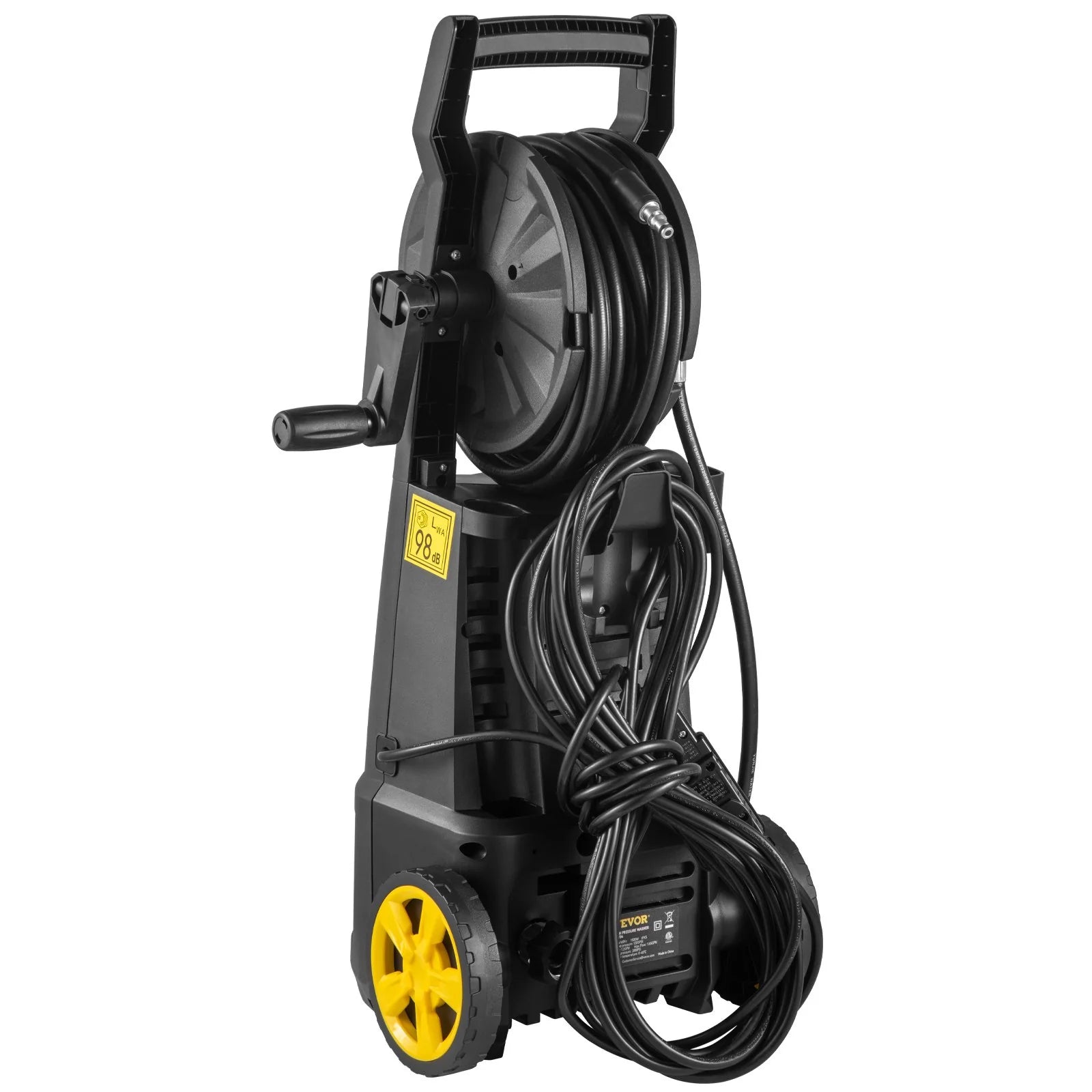 VEVOR Electric Pressure Washer, 2000 PSI, Max. 1.76 GPM Power Washer W/ 30 Ft Hose, 5 Quick Connect Nozzles, Foam Cannon, Portable to Clean Patios, Cars, Fences, Driveways, ETL Listed