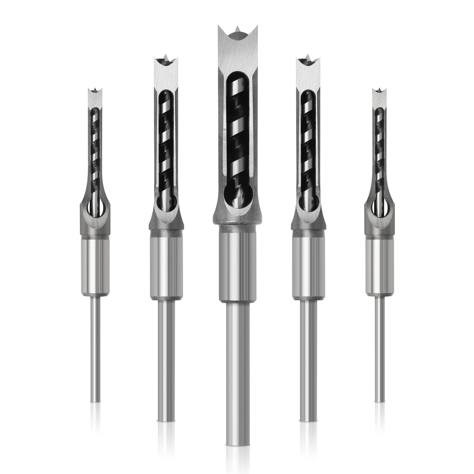 Woodworking Square Drill HSS Twist Square Hole Drill Bits Auger Mortising Chisel Extended Saw for Woodworking Tools