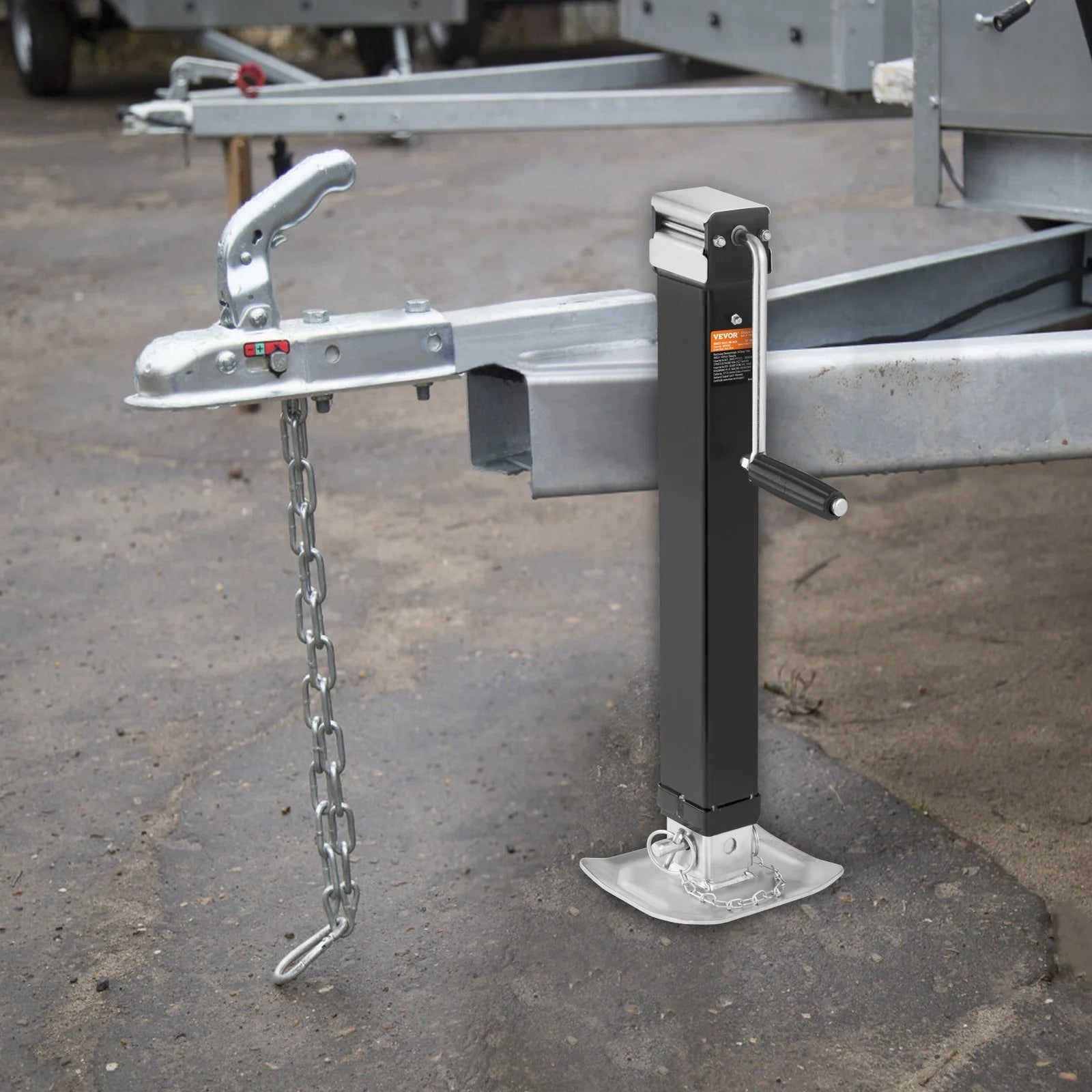 VEVOR Trailer Jack, Trailer Tongue Jack Welding-On 8000 Lb Weight Capacity, Trailer Jack Stand with Handle for Lifting RV Trailer, Horse Trailer, Utility Trailer, Yacht Trailer