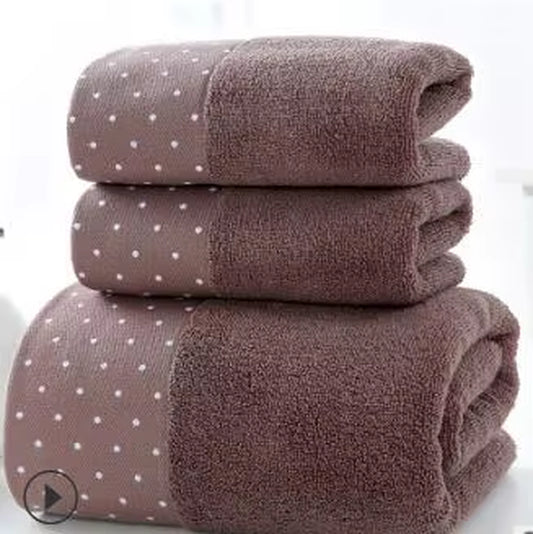 Newest 3Pcs/Set Soft Cotton Hotel Bath Towels for Adults Absorbent Terry Hand Bath Beach Face Sheet Women Towels Set