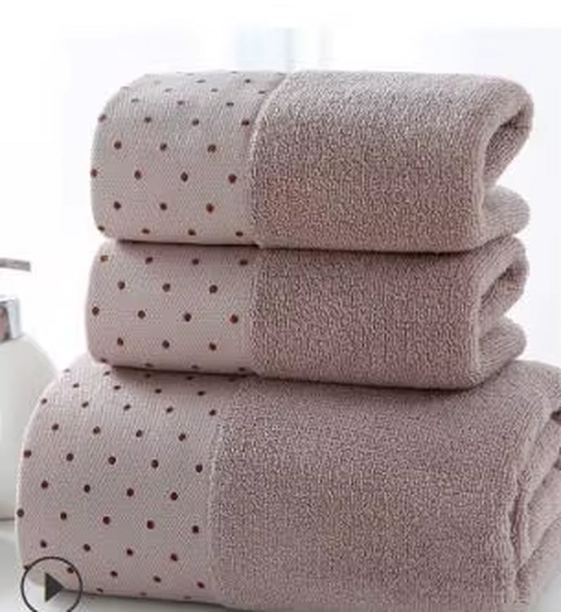 Newest 3Pcs/Set Soft Cotton Hotel Bath Towels for Adults Absorbent Terry Hand Bath Beach Face Sheet Women Towels Set