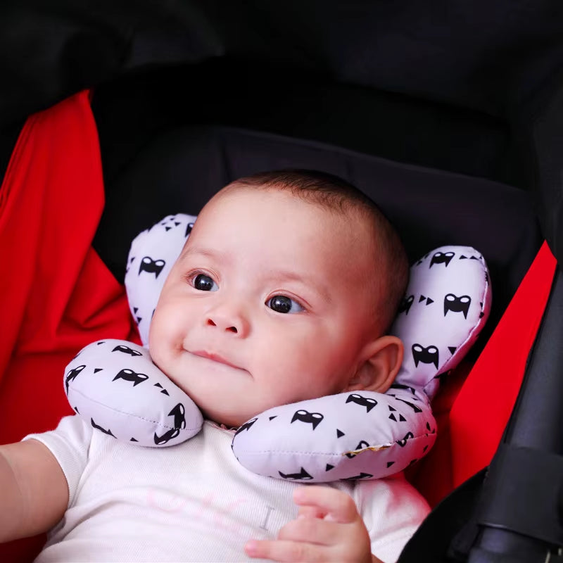 Toddler Baby Pillow Car Seat Head Neck Pillow Soft Neck Support Pillow Newborn Children U Shape Headrest Protection Cushion