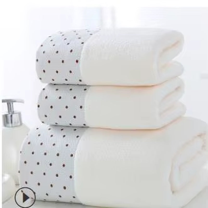 Newest 3Pcs/Set Soft Cotton Hotel Bath Towels for Adults Absorbent Terry Hand Bath Beach Face Sheet Women Towels Set