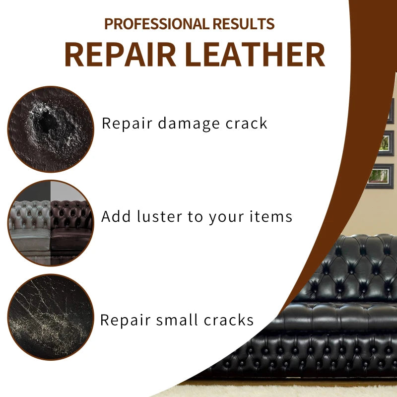 Advanced Leather Repair Gel Car Seat Home Leather Complementary Color Repair Paste Leather Refinish Repair Cream Car Accessories