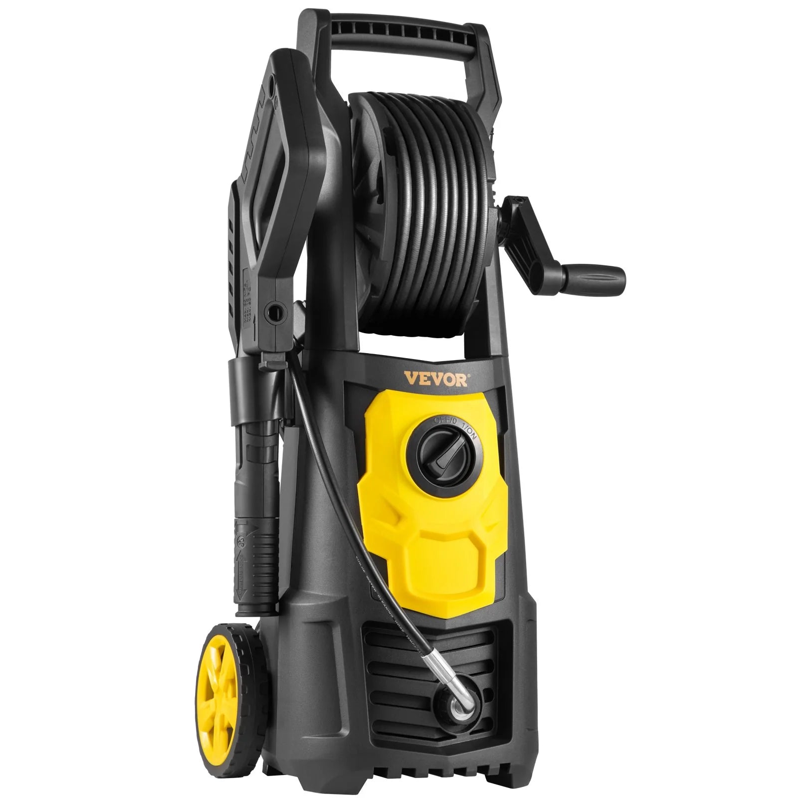 VEVOR Electric Pressure Washer, 2000 PSI, Max. 1.76 GPM Power Washer W/ 30 Ft Hose, 5 Quick Connect Nozzles, Foam Cannon, Portable to Clean Patios, Cars, Fences, Driveways, ETL Listed