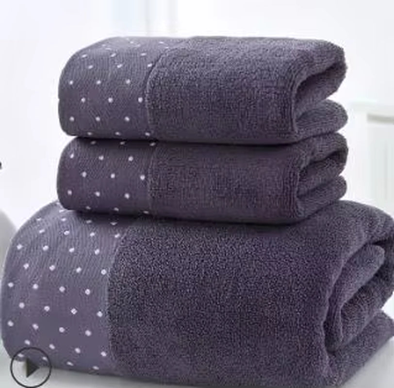 Newest 3Pcs/Set Soft Cotton Hotel Bath Towels for Adults Absorbent Terry Hand Bath Beach Face Sheet Women Towels Set